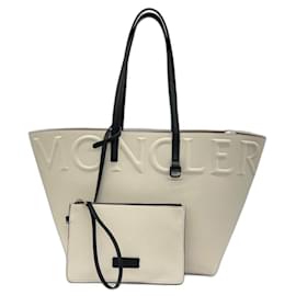 Sac à main Moncler blanc en lyocell