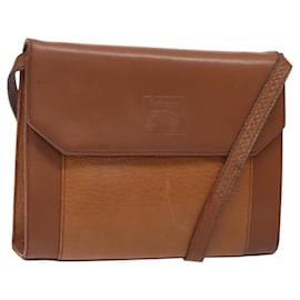 Borsa a Spalla Burberrys in Pelle Marrone Oro Auth bs28020 - Autre Marque