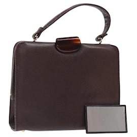 BOTTEGA VENETA Borsa a Mano Pelle Marrone Oro Auth 131734 - Autre Marque