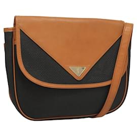 Saint Laurent Borsa a Spalla in Pelle PVC Marrone Auth bs27659
