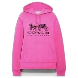 Felpa con cappuccio Coach Rosa Cotone