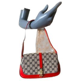 Borsa a mano Gucci Jackie in pelle rossa