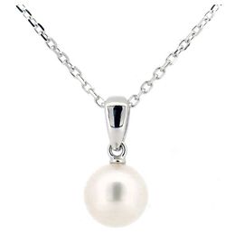 Mikimoto Perlenkette K18WG Weißgold