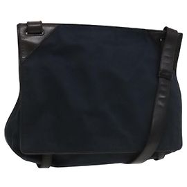 Autre Marque Bolso de Hombro Bottega Veneta Algodón Marino 113038 Auth 129164
