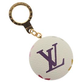 LOUIS VUITTON Charm Astropill Monogram Multicolore Bianco M51911 LV Auth 128811V