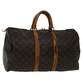 LOUIS VUITTON Borsa Boston Monogram Keepall 45 M41428 Auth LV yk11007