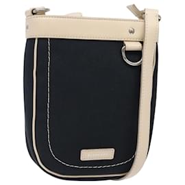 Borsa a Spalla Burberry in Tela Blu Navy Argento Autentica th6201