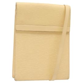 LOUIS VUITTON Borsa a Spalla Epi Ramatuelle Crema Vaniglia M5247A LV Auth ep9427
