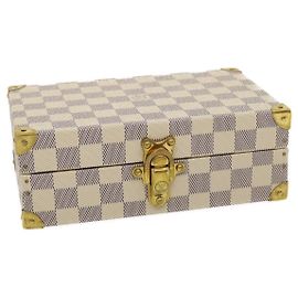 LOUIS VUITTON Vielseitige Schmuckbox Damier Azur SPO N33618 Auth 29521SV