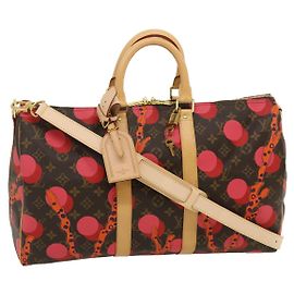 LOUIS VUITTON Borsa Keepall Bandoulière 45 Monogram Ramages M41413 Auth LV 29545SV