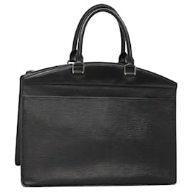 LOUIS VUITTON Bolso de Mano Epi Riviera Negro M48182 LV Auth ep9583