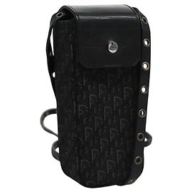 Pochette a spalla in tela Trotter Christian Dior nera Auth EC611V