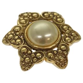 Spilla CHANEL Metallo Dorato CC Auth bs17053V - Chanel
