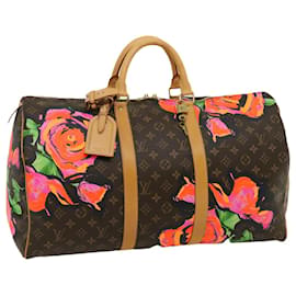 LOUIS VUITTON Monogram Rose Keepall 50 Borsa Boston M48605 LV Auth 29944SV - Louis Vuitton