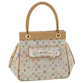 LOUIS VUITTON Borsa a Mano Abelia Monogram Multicolore Satin Bianco M92936 LV 32798SV