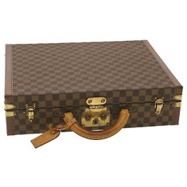 LOUIS VUITTON Trunk Presidente Damier Ebene SPO LV Auth 39928SV