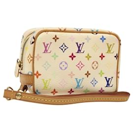 LOUIS VUITTON Pochette Wapity Monogram Multicolore Bianca M58033 Auth MX041V