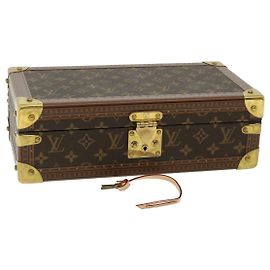 COFRE 8 MONOGRAMA LOUIS VUITTON Montor Trunk Estuche de Reloj M20016 LV Auth 29887S