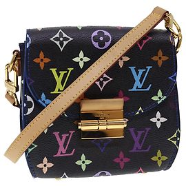 LOUIS VUITTON Bolso de Hombro Multicolor Heart Breaker Negro M40659 LV Auth 40032SM