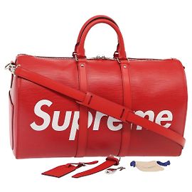 LOUIS VUITTON Epi Supreme Keepall Bandouliere 45 Boston Tasche M53419 Auth 83743SM