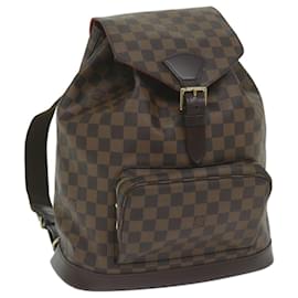 LOUIS VUITTON Rucksack Montsouris GM Damier Ebene N51139 LV Auth am5291SAV