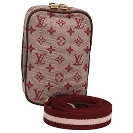 LOUIS VUITTON Pochette Digitale Mini Usu Monogramma Rossa M60001 LV Auth KD445