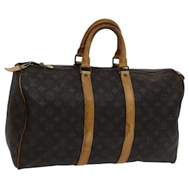 LOUIS VUITTON Borsa Boston Monogram Keepall 45 M41428 Auth LV 110527