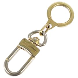 LOUIS VUITTON Anneau Cles Schlüsselanhänger Metall Goldton LV Auth 101300 - Louis Vuitton