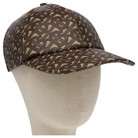 Cappellino da baseball Monogramma TB BURBERRY PVC M Marrone 8018971 Auth am7057V - Burberry