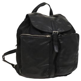 Zaino PRADA in nylon nero e argento autentico bs27860