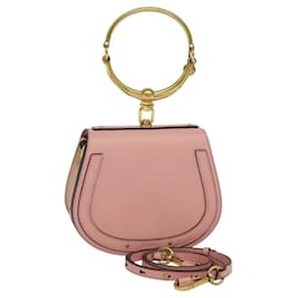 Borsa a mano Chloe Nile in pelle 2 in 1 rosa oro Auth 113735V - Chloé