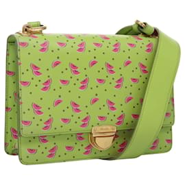 PRADA Borsa a Spalla Anguria in Pelle Safiano Verde Auth 113168V - Prada