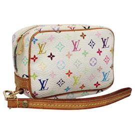 LOUIS VUITTON Pochette Wapity Monogram Multicolore Bianca M58033 Auth 114598V