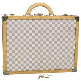 LOUIS VUITTON Valigia Cotteville 45 Damier Azur SPO LV Auth 38808SM