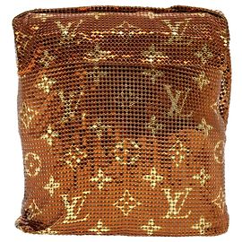 LOUIS VUITTON Monogram Mesh Frances Schultertasche Pailletten M92287 LV Auth 44524SM