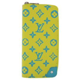 Vertikales Zippy Wallet Playground LOUIS VUITTON Gelb M82005 Auth 48507SM