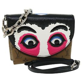 LOUIS VUITTON Pochette Reverse Maschera Kabuki Solo Giappone M43495 LV Auth 51543SM