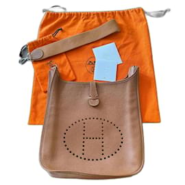 Borsa Hermès Evelyne in pelle marrone