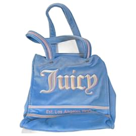 Juicy Couture Iris Velvet L Shopper Polyester Azul Claro