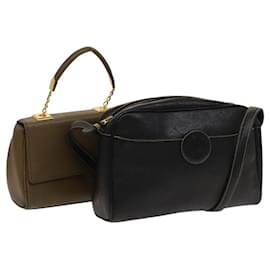 Borsa a Spalla GIVENCHY in Pelle 2 Set Marrone Nero Oro Auth bs27411 - Givenchy