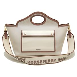 Borsa tote piccola e morbida di Burberry