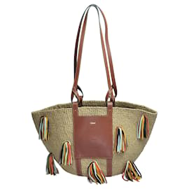 Chloé Borsa grande a secchiello con frange ChloeBrown