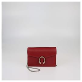Portafoglio Gucci Rosso Dionysus Con Catena