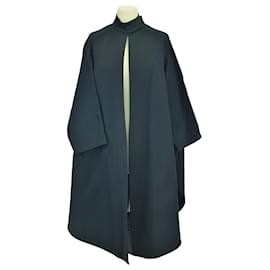 Abrigo de montar de gran tamaño azul marino - Dior