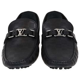 Mocassino Hockenheim Damier Infini Nero Louis Vuitton
