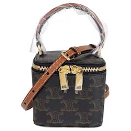 Celine Mini Vanity Case Triomphe Tan/Nero - Céline