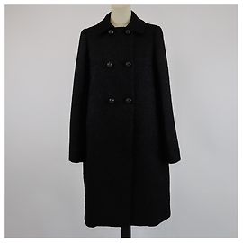 Chloé Casaco longo preto de botão duplo Balmac Chloe