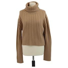 Gucci brauner Langarm-Pullover mit Rollkragen