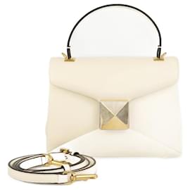 Borsa a mano Valentino Mini One Stud avorio