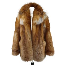 Autre Marque Brauner Fuchs-Fellmantel von Brunomagli